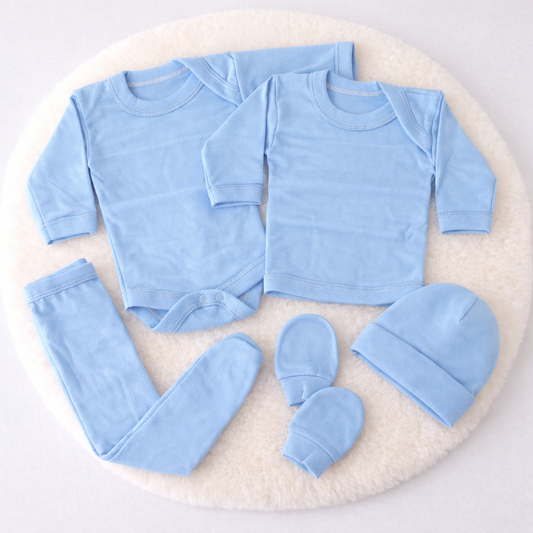 Ajuar Color Entero (0 a 3 Meses) – 100% Algodón Peruano Waki