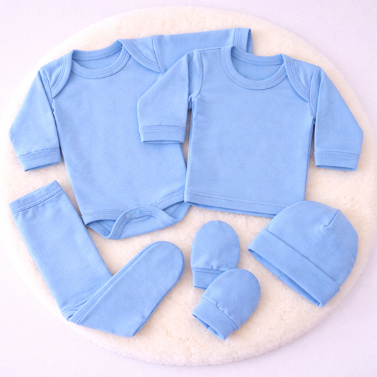 Ajuar Color Entero (6 a 9 Meses) – 100% Algodón Peruano Waki