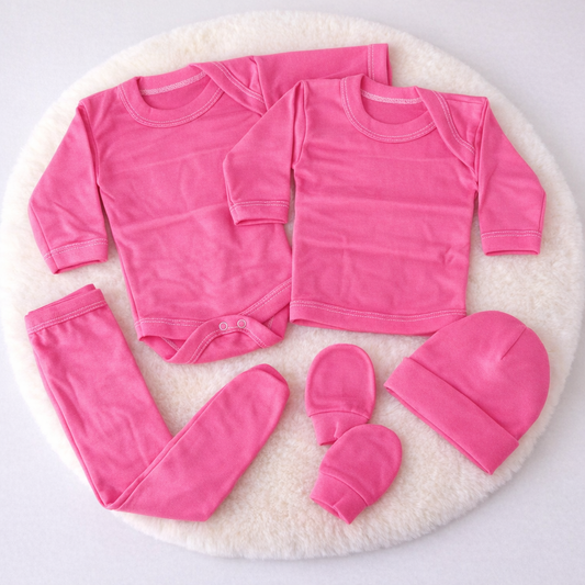 Ajuar Color Entero (0 a 3 Meses) – 100% Algodón Peruano Waki